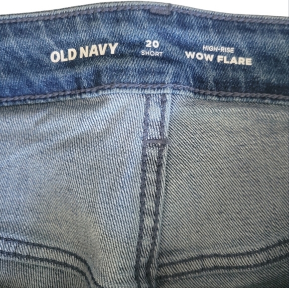 Women's Old Navy High Rise Flare Jeans Size 20 Short Preowned - Picture 3 of 5